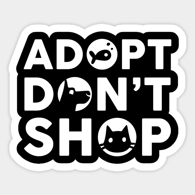 Cute Adopt Don't Shop Rescue Pet Owners & Lovers Sticker by theperfectpresents